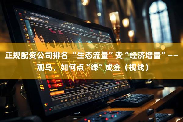 正规配资公司排名 “生态流量”变“经济增量”—— 观鸟，如何点“绿”成金（视线）